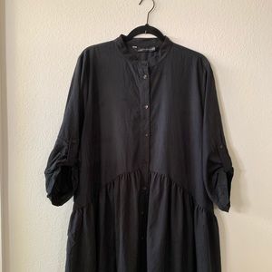 Zara Black baby doll dress